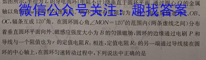 江西省2024届九年级阶段评估(一)【1LR】z物理