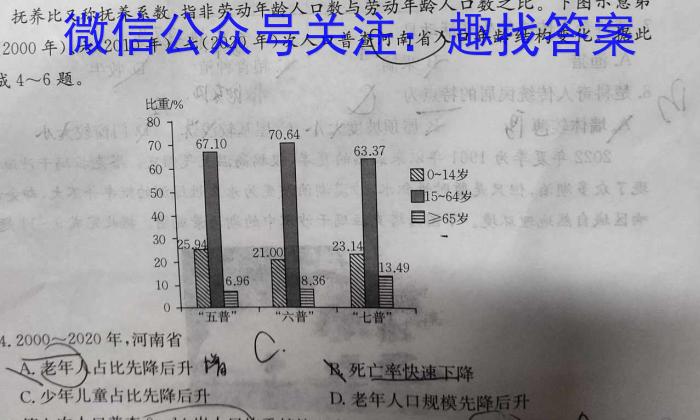 广东省2023-2024学年高二上学期9月联考政治试卷d答案