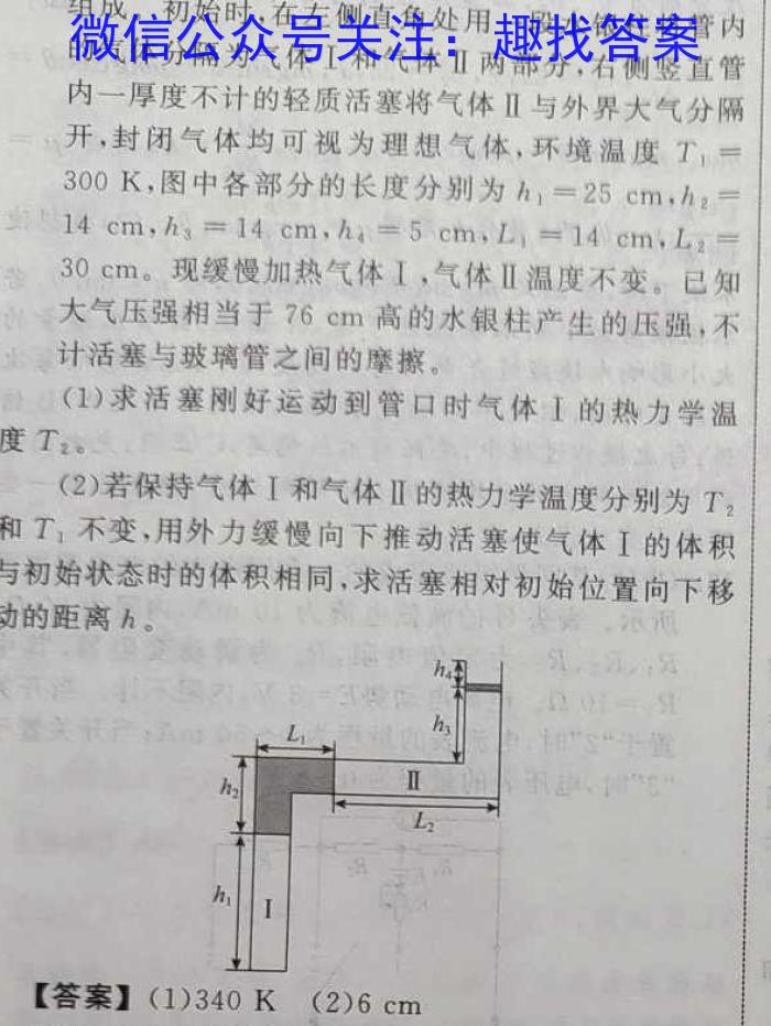 2024湖北部分名校新高考协作体高三起点考物理.