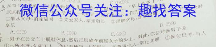 衡水金卷先享题2024答案调研卷(河北专版)4政治~
