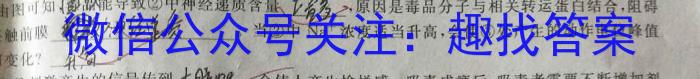 百师联盟2024届高三开学摸底联考（新教材75分钟）生物试卷答案