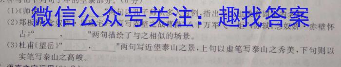 吉林省长春市2023年绿园区七年级新生入学能力达标水平测查语文