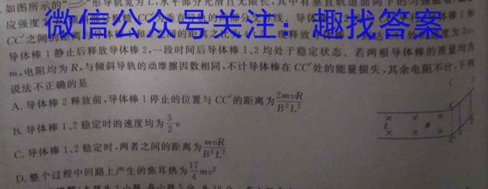 山西省晋中市现代双语学校2024届初三年级暑假作业验收物理`