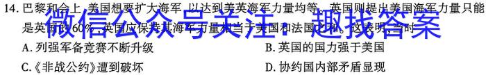 2024届新高考模拟检测卷XKB(二)历史