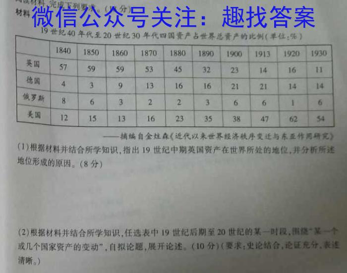 2024届浙江省Z20高三8月第一次联考政治s