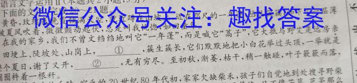 安徽省皖江名校联盟2023年高二年级9月联考语文