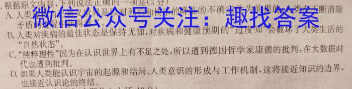 湖南省长沙市湖南师大附中2024届九年级第一次质量调研检测语文