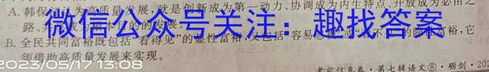 河南省2024届新高考8月起点摸底大联考语文