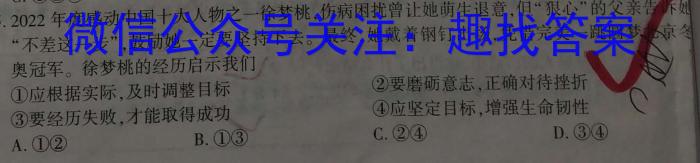 非凡吉创 2024届高三年级TOP二十名校调研考试三(243065D)政治~