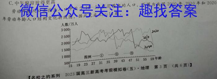 安徽省2024届高三年级第二次联考q地理