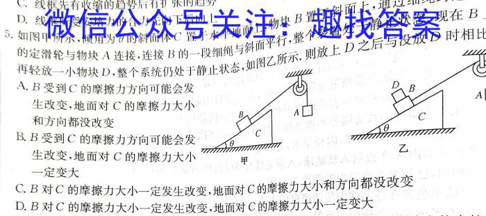 2024湖南省天壹名校联盟高三8月入学联考物理`