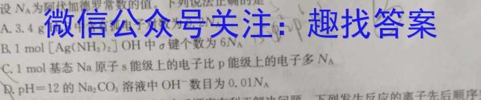 q湖南省名校联盟·2023年上学期高二入学摸底考试化学