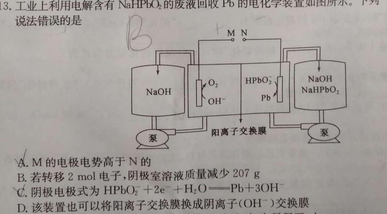 7［甘肃大联考］甘肃省2024届高三年级8月联考化学