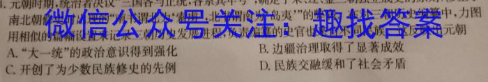 福建省漳州市2024届高中毕业班第一次教学质量检测历史试卷