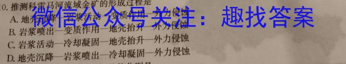 九师联盟2023-2024学年高三教育质量监测8月开学考政治试卷d答案