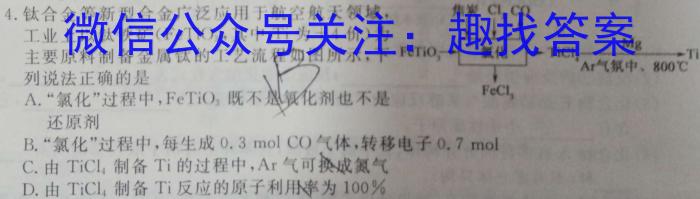 32024届浙江Z20第一次联考化学