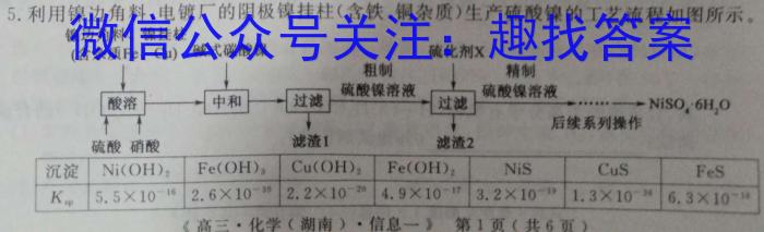 1安徽省2024届九年级阶段评估（一）【1LR】化学
