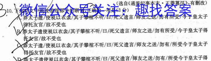 天一大联考2023-2024海南省高考全真模拟卷(2)语文