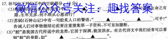 [国考1号4]第4套 2024届高三阶段性考试(一)1/语文