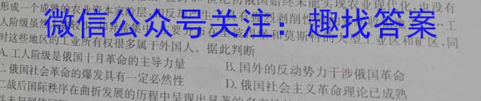 全国大联考2024届高三第一次联考（1LK·新高考-QG）历史