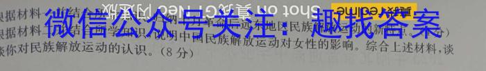 云南师范大学实验中学昆明湖校区2023-2024学年上学期初2024届开学学情检测历史试卷