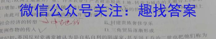 福建省漳州市2024届高中毕业班第一次教学质量检测历史