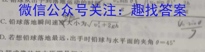 24届高三年级TOP二十名校调研考试二q物理