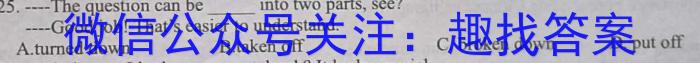 安徽省2023-2024学年高二年级上学期阶段检测联考英语