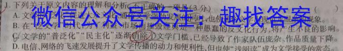 陕西省2023-2024学年度九年级第一学期阶段性学习效果评估(一)/语文