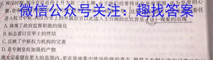 2024浙江A9协作体高三联考历史