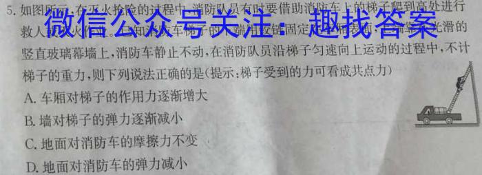 河南省教育研究院2024届新高三8月起点摸底联考地理试卷及参考答案物理`