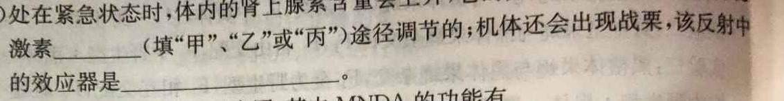 河南省教育研究院2024届新高三8月起点摸底联考地理试卷及参考答案生物