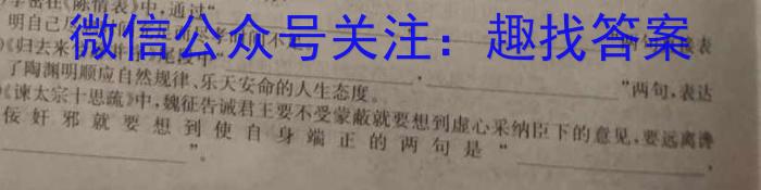 ［开学考］九师联盟2022-2023学年高三教学质量检测（X）语文