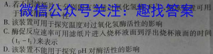 皖江名校2024届高三8月联考生物试卷答案
