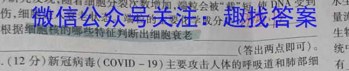 江苏省扬州市2024届高三上学期期初考试生物