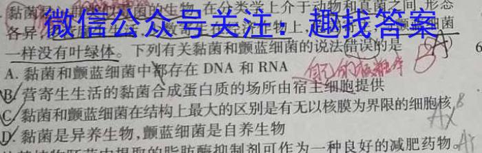 辽宁省2024届高二9月联考(24-13B)生物试卷答案