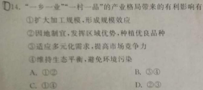 皖江名校2024届高三8月联考政治y