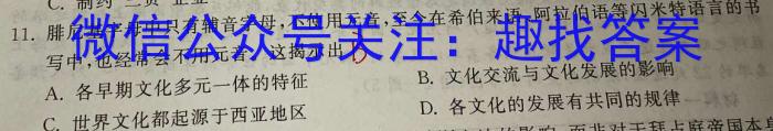 2024届新高考模拟检测卷XKB(一)历史