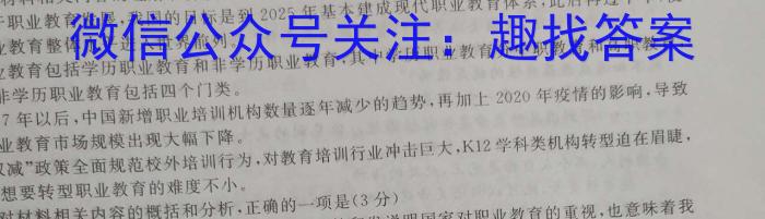 河南省郑州市东枫外国语学校2023-2024-1九年级开学初（开学考试）语文