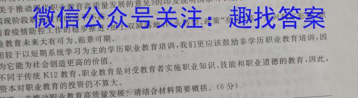 百师联盟 湖南省2023~2024学年高二8月模拟考试语文