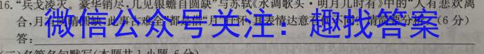 安徽省2023-2024学年上学期/语文