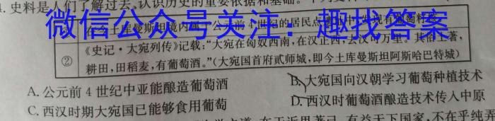 广东省东莞市大朗启东学校2023-2024学年第一学期八年级开学测试卷历史