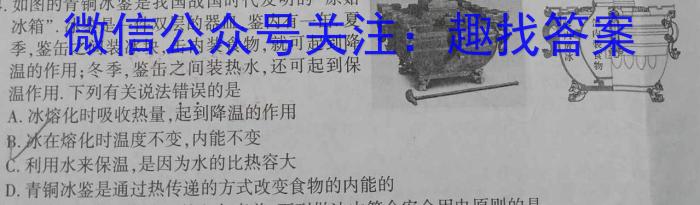江西省吉安市第八中学2024届九年级入学测评q物理