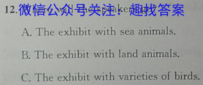 老教材老高考五省联考2023-2024学年高三年级（一联）考试英语试题