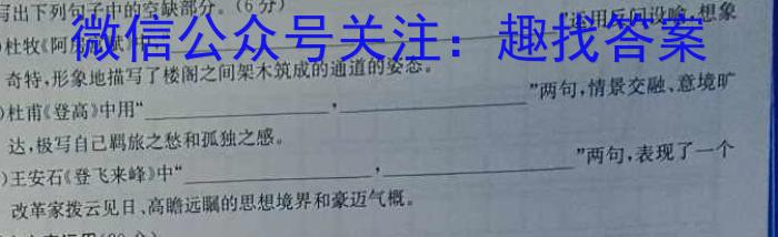 2023~2024学年核心突破XGK(二十一)21/语文