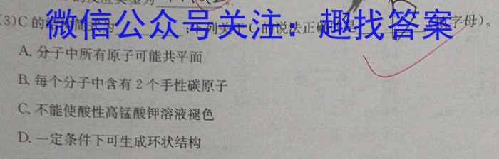 f安徽省六安市2023-2024学年度九年级秋学期定时作业（一）化学