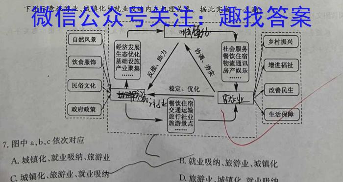 湖南省长沙市湖南师大附中2024届九年级第一次质量调研检测s地理