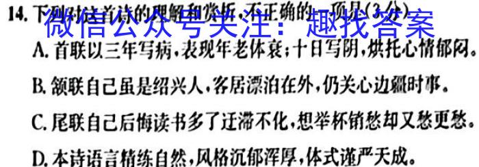 ［福建大联考］福建省2023-2024学年新学期高二开学检测/语文