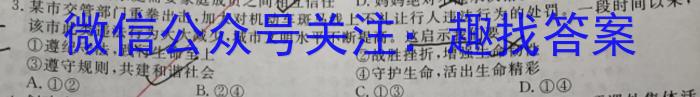 河南省2024届新高考8月起点摸底大联考政治~