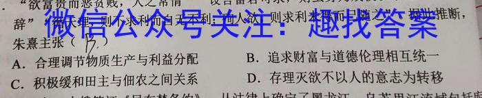安徽省2024届九年级阶段评估1L R(一)历史